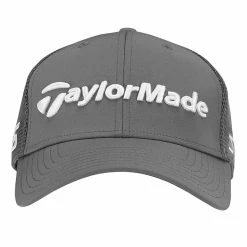 TaylorMade Tour Cage Fitted Hat -Golf Clubs Shop taylormade tour cage fitted hat charcoal 03 42165.1677783780