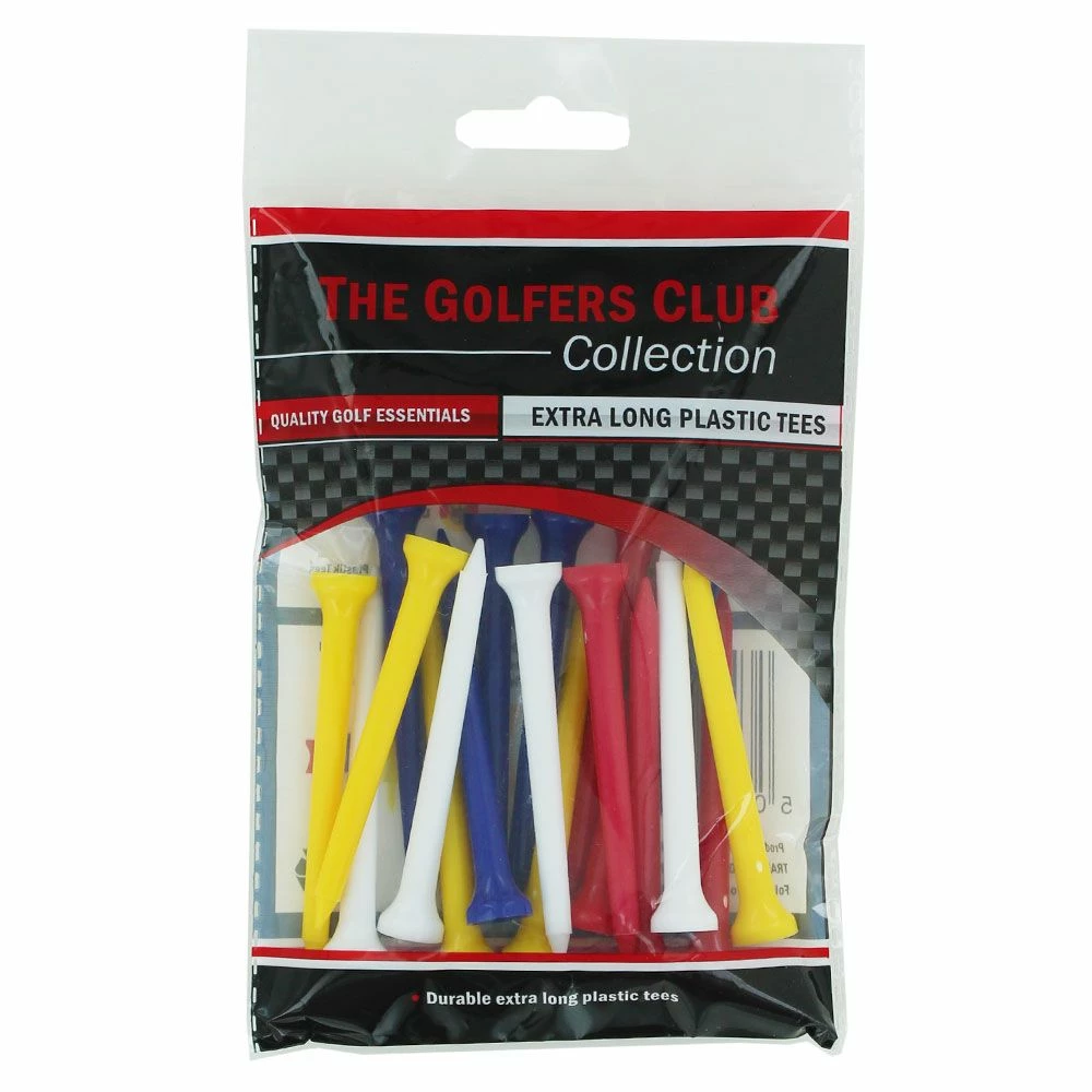 The Golfers Club Extra Long Plastic Golf Tees - 20 Pack 1 The Golfers Club Extra Long Plastic Golf Tees - 20 Pack