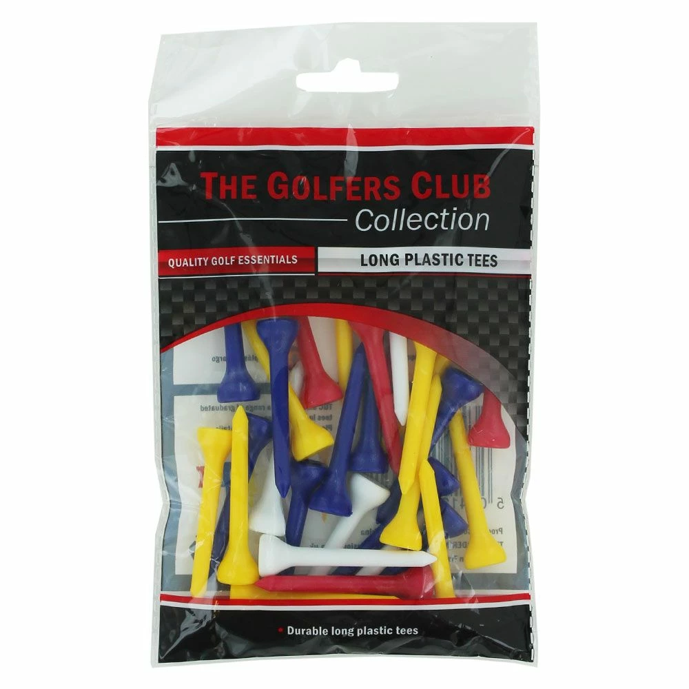 The Golfers Club Long Plastic Golf Tees - 30 Pack 1 The Golfers Club Long Plastic Golf Tees - 30 Pack