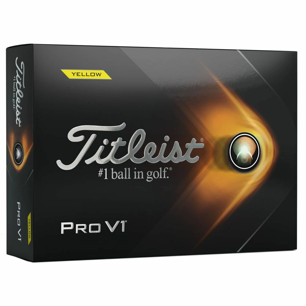 Titleist Pro V1 Yellow Golf Balls 1 Titleist Pro V1 Yellow Golf Balls