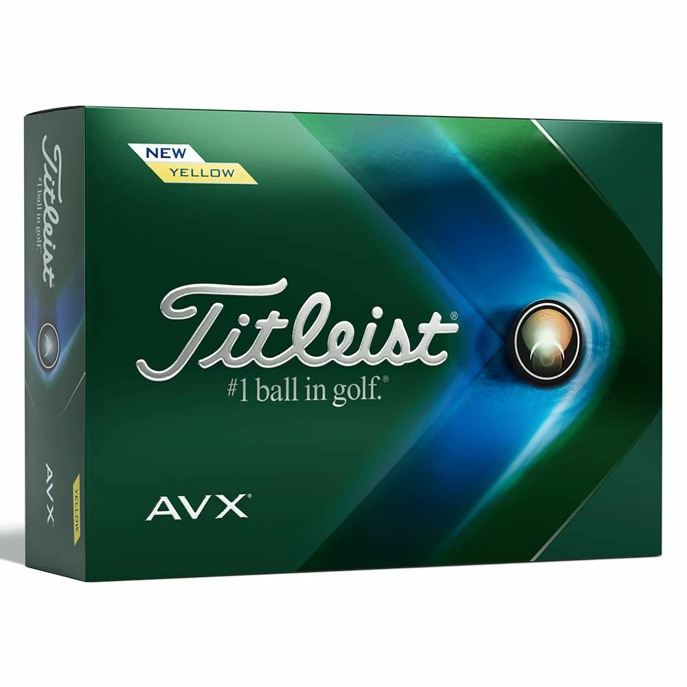 Titleist AVX 2022 Yellow Golf Balls 1 Titleist AVX 2022 Yellow Golf Balls
