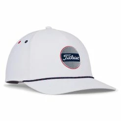 Titleist Boardwalk Rope Hat -Golf Clubs Shop titleist boardwalk rope hat white navy red 02 47570.1676580736