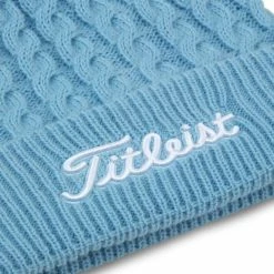 Titleist Cable Knit Pom Pom Beanie 17 Titleist Cable Knit Pom Pom Beanie -Golf Clubs Shop titleist cable knit pom pom beanie sky white 03 46176.1636747907