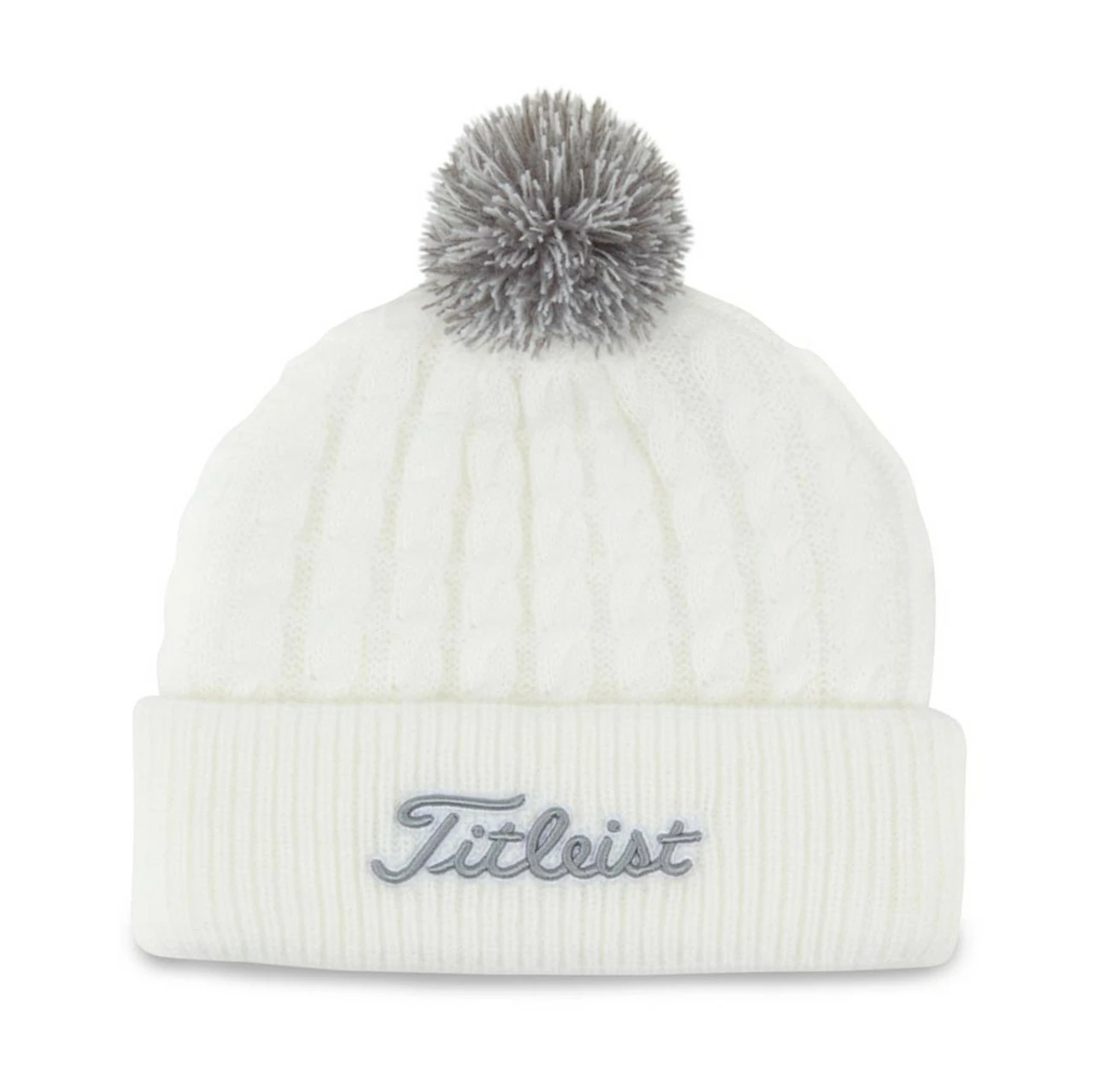 Titleist Cable Knit Pom Pom Beanie 1 Titleist Cable Knit Pom Pom Beanie