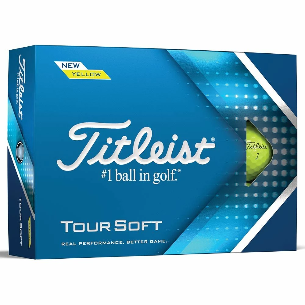 Titleist Tour Soft 2022 Yellow Golf Balls 1 Titleist Tour Soft 2022 Yellow Golf Balls