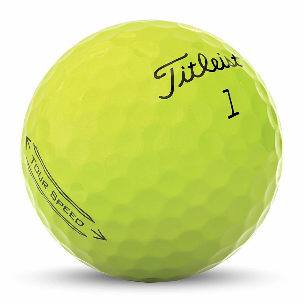 Titleist Tour Speed 2022 Yellow Golf Balls 2 Titleist Tour Speed 2022 Yellow Golf Balls - Image 2