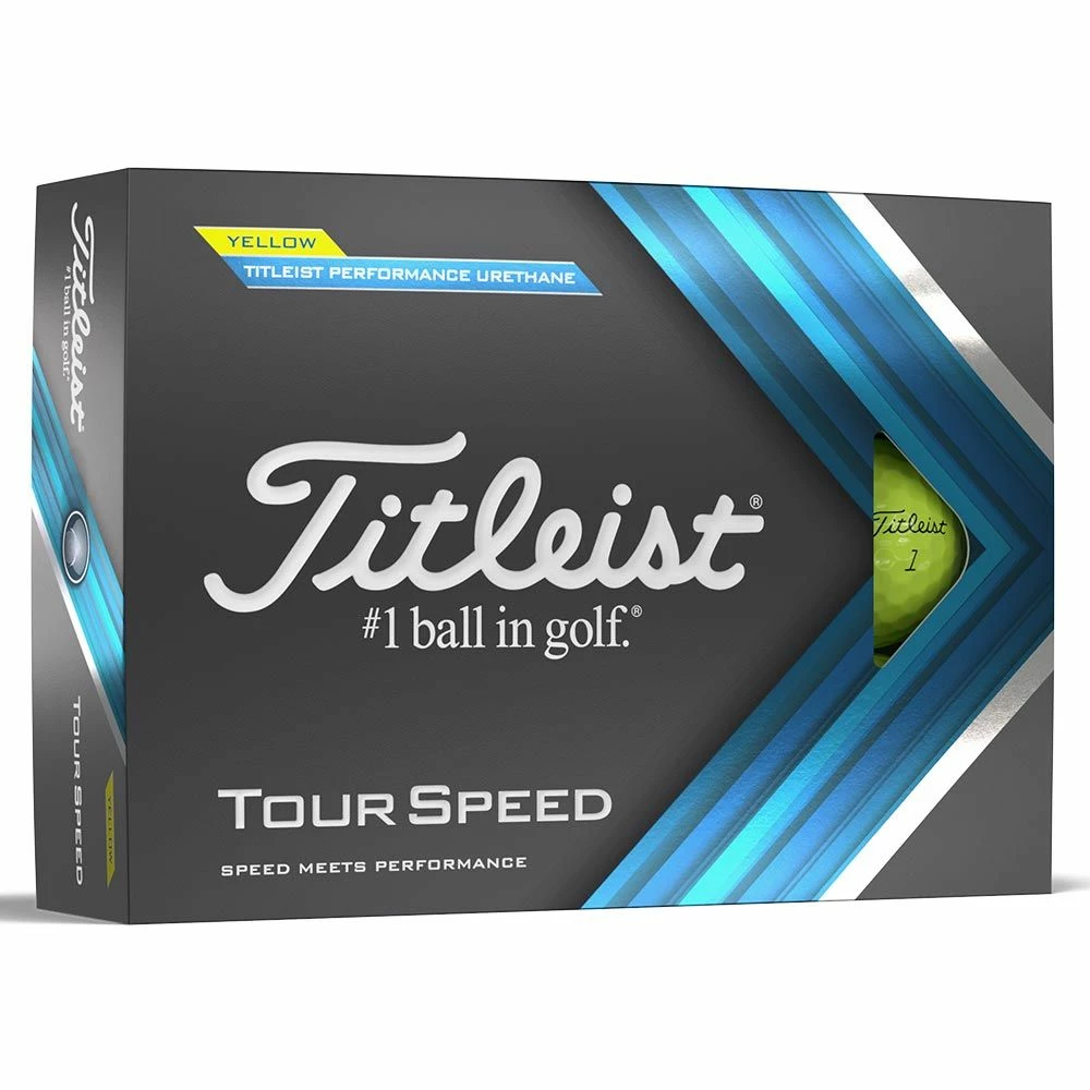 Titleist Tour Speed 2022 Yellow Golf Balls 1 Titleist Tour Speed 2022 Yellow Golf Balls