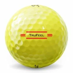 Titleist TruFeel 2022 Yellow Golf Balls -Golf Clubs Shop titleist trufeel yellow golf balls side