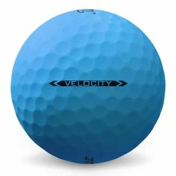 Titleist Velocity 2022 Matte Blue Golf Balls -Golf Clubs Shop titleist velocity golf ball matte blue side