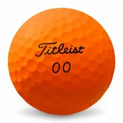 Titleist Velocity 2022 Matte Orange Golf Balls -Golf Clubs Shop titleist velocity golf ball matte orange logo
