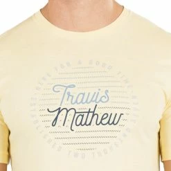 Travis Mathew Cheers My Dears Tee -Golf Clubs Shop travis mathew cheers my dears tee heather sunlight 02 95645.1673900312