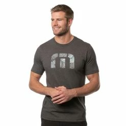 Travis Mathew Chimney Rock Tee -Golf Clubs Shop travis mathew chimney rock tee heather grey pinstripe 01 05710.1676581182