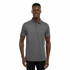 Travis Mathew Light Valley Polo -Golf Clubs Shop travis mathew light valley polo heather dark grey 01 92348.1671650330