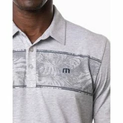 Travis Mathew Make Camp Polo 23 Travis Mathew Make Camp Polo -Golf Clubs Shop travis mathew make camp polo heather light grey 04 45381.1676597321