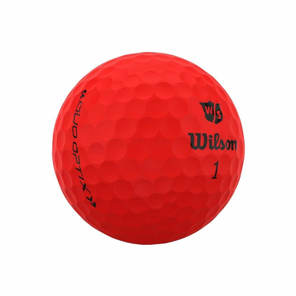Wilson Staff Duo Optix Red Golf Balls 2 Wilson Staff Duo Optix Red Golf Balls - Image 2