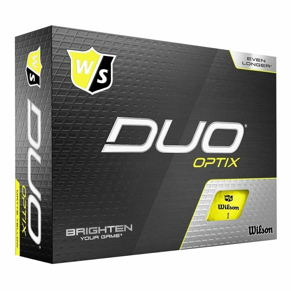 Wilson Staff Duo Optix Yellow Golf Balls 1 Wilson Staff Duo Optix Yellow Golf Balls